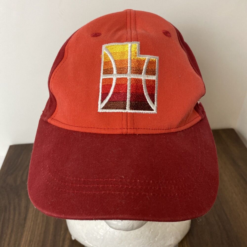 Utah Jazz NBA Hat Adult Ball Cap Orange Red Yellow Snapback Official